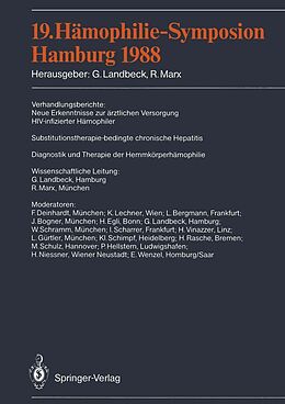 E-Book (pdf) 19. Hämophilie-Symposion Hamburg 1988 von 