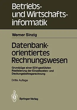 E-Book (pdf) Datenbankorientiertes Rechnungswesen von Werner Sinzig