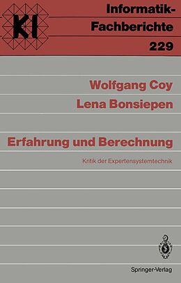 E-Book (pdf) Erfahrung und Berechnung von Wolfgang Coy, Lena Bonsiepen