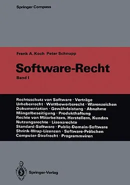 E-Book (pdf) Software-Recht von Frank A. Koch, Peter Schnupp