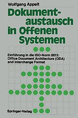 E-Book (pdf) Dokumentaustausch in Offenen Systemen von Wolfgang Appelt