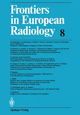 E-Book (pdf) Frontiers in European Radiology von A. L. Baert, F. H. W. Heuck