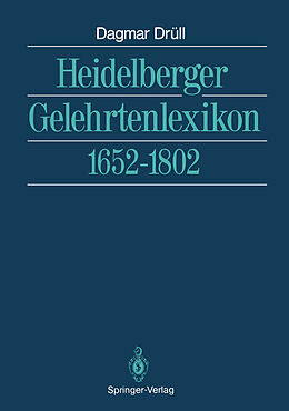 Kartonierter Einband Heidelberger Gelehrtenlexikon von Dagmar Drüll