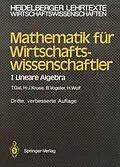 E-Book (pdf) Mathematik für Wirtschaftswissenschaftler von Tomas Gal, Hermann-Josef Kruse, Bernhard Vogeler