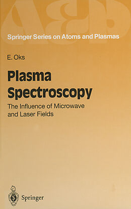 Couverture cartonnée Plasma Spectroscopy de Eugene Oks