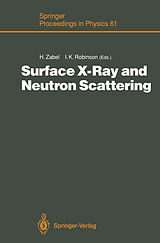 Kartonierter Einband Surface X-Ray and Neutron Scattering von 