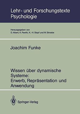 E-Book (pdf) Wissen über dynamische Systeme: Erwerb, Repräsentation und Anwendung von Joachim Funke