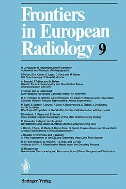 E-Book (pdf) Frontiers in European Radiology von A. L. Baert, F. H. W. Heuck