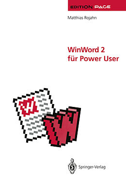 Kartonierter Einband WinWord 2 für Power User von Matthias Rojahn