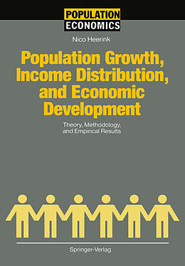 Couverture cartonnée Population Growth, Income Distribution, and Economic Development de Nico Heerink