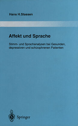 Kartonierter Einband Affekt und Sprache von Hans H. Stassen