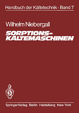 E-Book (pdf) Sorptions-Kältemaschinen von Wilhem Niebergall