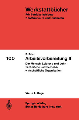 E-Book (pdf) Arbeitsvorbereitung II von F. Pristl