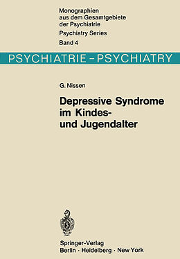 Kartonierter Einband Depressive Syndrome im Kindes- und Jugendalter von G. Nissen