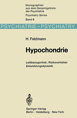 Kartonierter Einband Hypochondrie von H. Feldmann