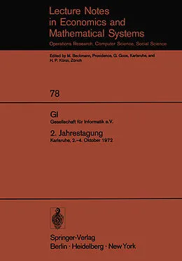 E-Book (pdf) GI. Gesellschaft für Informatik e.V. 2. Jahrestagung von 