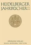 E-Book (pdf) Heidelberger Jahrbücher XVII von Hans Walter Wolff, Günter Menges, Jacob Marschak