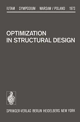 Couverture cartonnée Optimization in Structural Design de 