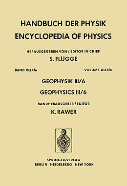 Kartonierter Einband Geophysik III von G. M. Nikol'skij, K. Rawer, T. Yonezawa