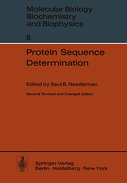 Couverture cartonnée Protein Sequence Determination de 