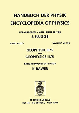Kartonierter Einband Geophysik III / Geophysics III von Ja. L. Al'Pert, T. K. Breus, K. I. Gringauz