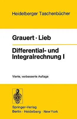 E-Book (pdf) Differential- und Integralrechnung I von Hans Grauert, Ingo Lieb