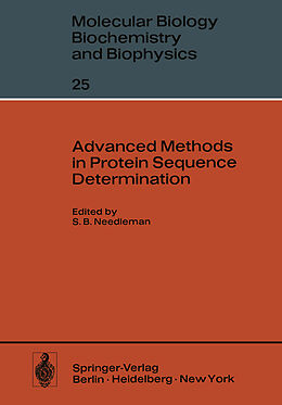 Couverture cartonnée Advanced Methods in Protein Sequence Determination de 