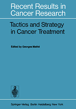 Kartonierter Einband Tactics and Strategy in Cancer Treatment von 