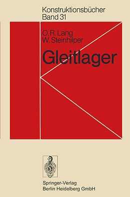 Kartonierter Einband Gleitlager von O. R. Lang, W. Steinhilper