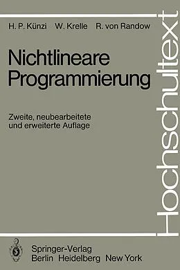 E-Book (pdf) Nichtlineare Programmierung von H.P. Künzi, W. Krelle, R. von Randow