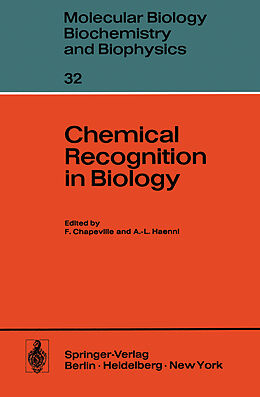 Couverture cartonnée Chemical Recognition in Biology de 