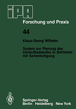 E-Book (pdf) System zur Planung des Umlaufbestandes in Betrieben mit Serienfertigung von K.-G. Wilhelm