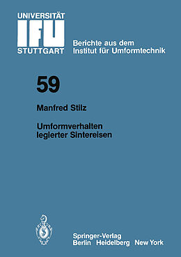 E-Book (pdf) Umformverhalten legierter Sintereisen von M. Stilz