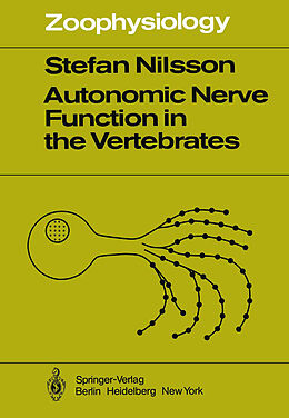 Couverture cartonnée Autonomic Nerve Function in the Vertebrates de S. Nilsson