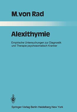 E-Book (pdf) Alexithymie von M. v. Rad
