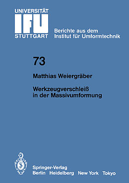 E-Book (pdf) Werkzeugverschleiß in der Massivumformung von M. Weiergräber