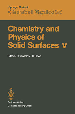 E-Book (pdf) Chemistry and Physics of Solid Surfaces V von 