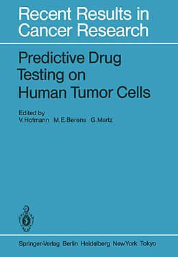 Kartonierter Einband Predictive Drug Testing on Human Tumor Cells von 