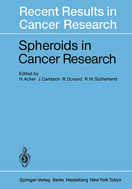 Kartonierter Einband Spheroids in Cancer Research von 