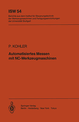 E-Book (pdf) Automatisiertes Messen mit NC-Werkzeugmaschinen von P. Kohler