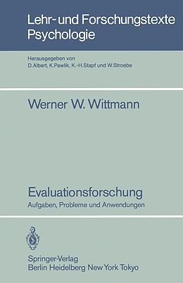 E-Book (pdf) Evaluationsforschung von Werner W. Wittmann
