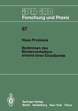 E-Book (pdf) Bestimmen des Bürstenverhaltens anhand einer Einzelborste von Klaus Przyklenk