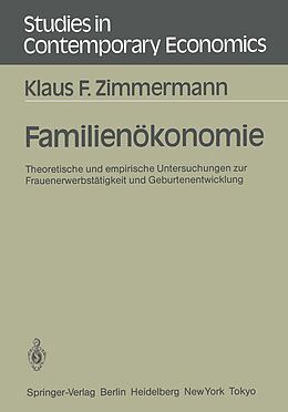 E-Book (pdf) Familienökonomie von Klaus F. Zimmermann