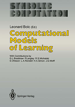 Couverture cartonnée Computational Models of Learning de 