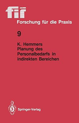 E-Book (pdf) Planung des Personalbedarfs in indirekten Bereichen von Karlheinz Hemmers