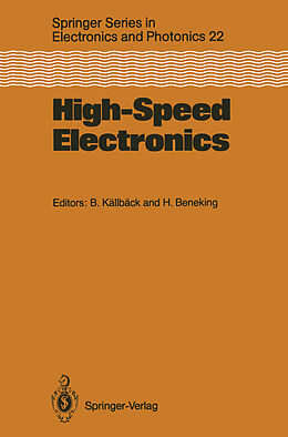 Couverture cartonnée High-Speed Electronics de 