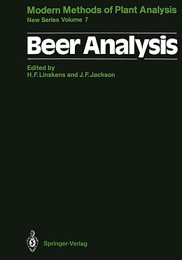 Couverture cartonnée Beer Analysis de 