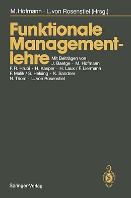 E-Book (pdf) Funktionale Managementlehre von 