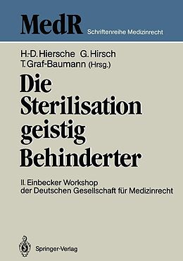 E-Book (pdf) Die Sterilisation geistig Behinderter von 