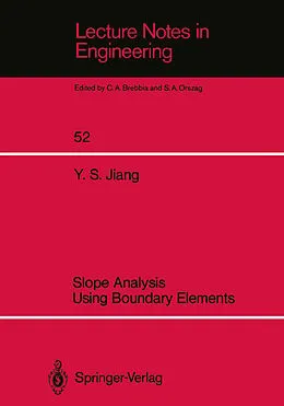 E-Book (pdf) Slope Analysis Using Boundary Elements von Yansheng Jiang